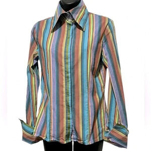 Multicolor Striped Women's Blouse